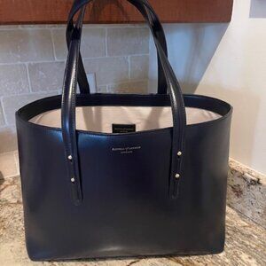 Aspinal of London Regent Tote - Smooth Navy Leather